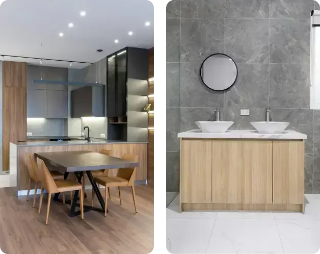 finished basements kitchens and bathrooms in Indian Hill Ohio commercial remodeling project